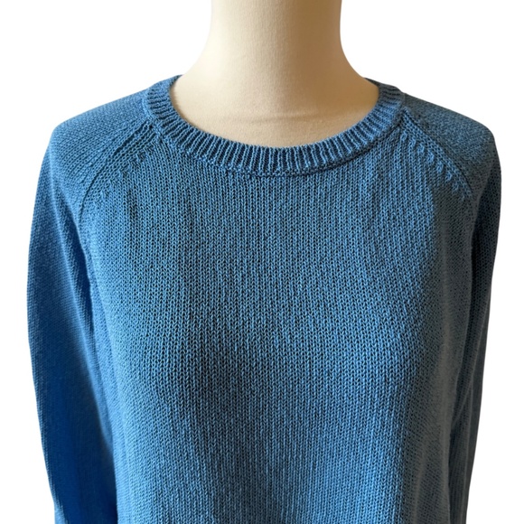 J MCLAUGHLIN SWEATER COTTON BLD LOOSE KNIT CREWNECK COASTAL CHIC CASUAL M - Picture 3 of 9